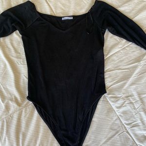 Virtually brand new long sleeve Zara black bodysuit